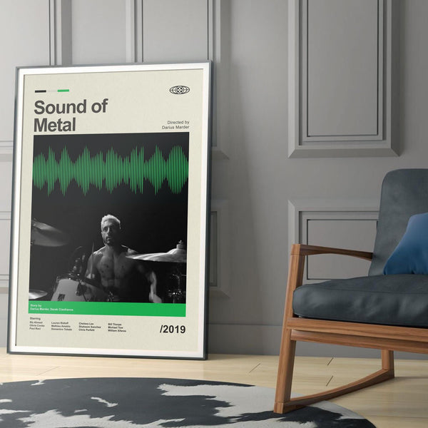 Mid Century Modern Sound of Metal Movie Poster, Retro Movie Print, Modern Vintage Movie Posters 1861423164