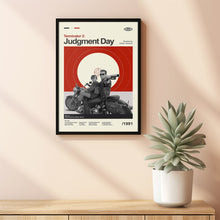 Mid Century Modern Terminator 2 Judgment Day Movie Poster, Minimalist Retro Movie Print