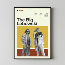 Mid Century Modern The Big Lebowski Movie Poster, Retro Movie Print, Modern Vintage Movie Posters