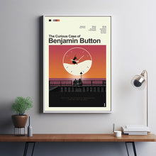 Mid Century Modern The Curious Case of Benjamin Button Movie Poster, Retro Movie Print