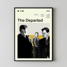 Mid Century Modern The Departed Movie Poster, Retro Movie Print, Modern Vintage Movie Posters