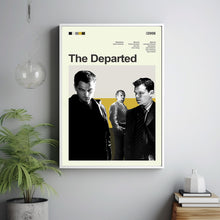 Mid Century Modern The Departed Movie Poster, Retro Movie Print, Modern Vintage Movie Posters