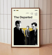 Mid Century Modern The Departed Movie Poster, Retro Movie Print, Modern Vintage Movie Posters