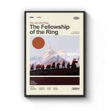 Mid Century Modern The Fellowship of the Ring Movie Poster, Retro Movie LOTR Print, Modern Vintage The Lord of the Rings Posters 1891117306 5774
