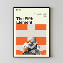 Mid Century Modern The Fifth Element Movie Poster, Retro Movie Print, Modern Vintage Movie Posters