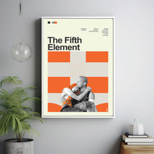 Mid Century Modern The Fifth Element Movie Poster, Retro Movie Print, Modern Vintage Movie Posters