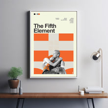 Mid Century Modern The Fifth Element Movie Poster, Retro Movie Print, Modern Vintage Movie Posters