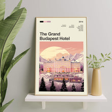 Mid Century Modern The Grand Budapest Hotel Movie Poster, Retro Movie Print, Modern Vintage Movie Posters 1548390348