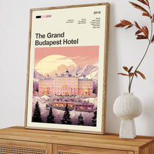 Mid Century Modern The Grand Budapest Hotel Movie Poster, Retro Movie Print, Modern Vintage Movie Posters 1548390348