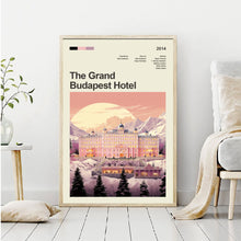 Mid Century Modern The Grand Budapest Hotel Movie Poster, Retro Movie Print, Modern Vintage Movie Posters 1548390348