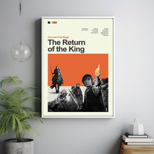 Mid Century Modern The Lord of the Rings The Return of the King Movie Poster, Retro Movie Print