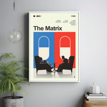 Mid Century Modern The Matrix Movie Poster, Retro Movie Print, Modern Vintage Movie Posters