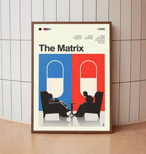 Mid Century Modern The Matrix Movie Poster, Retro Movie Print, Modern Vintage Movie Posters