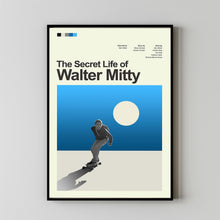 Mid Century Modern The Secret Life of Walter Mitty Movie Poster, Retro Movie Print