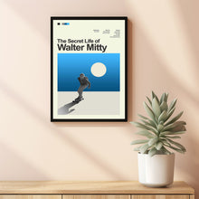 Mid Century Modern The Secret Life of Walter Mitty Movie Poster, Retro Movie Print