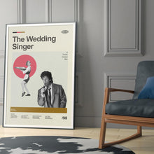 Mid Century Modern The Wedding Singer Movie Poster, Retro Movie Print, Modern Vintage Movie Posters 1841775624