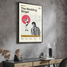 Mid Century Modern The Wedding Singer Movie Poster, Retro Movie Print, Modern Vintage Movie Posters 1841775624