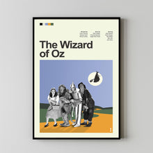 Mid Century Modern The Wizard of Oz Movie Poster, Retro Movie Print, Modern Vintage Movie Posters