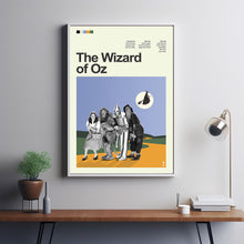 Mid Century Modern The Wizard of Oz Movie Poster, Retro Movie Print, Modern Vintage Movie Posters