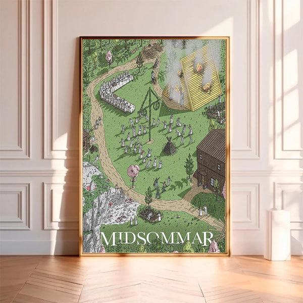 Midsommar--Movie Poster,High Quality Canvas Print, Wall Art, Room Decor, Art Poster For Gift Unframed 4321234629