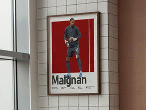 Mike Maignan Poster, French Goalkeeper Art Sport Poster 1651157518