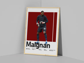 Mike Maignan Poster, French Goalkeeper Art Sport Poster 1651157518