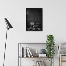 Mike Tyson Ring Print, Boxing Motivational Poster, Fine Art Photography Wall Art, Sports Fan Gift, Boxing WBA Black and White Print 4443799362