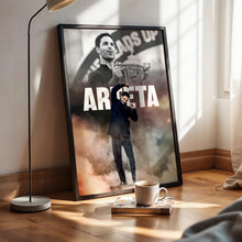 Mikel Arteta Football Poster Arsenal Football Art Print 4395838764