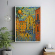 Milan Italy Travel Poster, European City Art, Fashion Capital Print, Italian Architecture Decor, Travel Gift