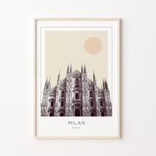Milan Poster Print, Milan Travel Poster, Milan Minimalistic Wall Art, Milan, Italy 1882438517
