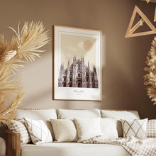 Milan Poster Print, Milan Travel Poster, Milan Minimalistic Wall Art, Milan, Italy 1882438517