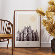 Milan Poster Print, Milan Travel Poster, Milan Minimalistic Wall Art, Milan, Italy 1882438517