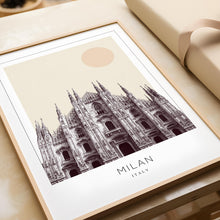 Milan Poster Print, Milan Travel Poster, Milan Minimalistic Wall Art, Milan, Italy 1882438517