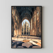 Milan Travel Poster Wall Art, Travel Print of Milan, Milan Art Lovers Gift, Italy