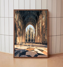 Milan Travel Poster Wall Art, Travel Print of Milan, Milan Art Lovers Gift, Italy
