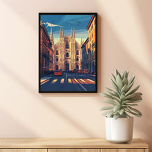 Milan Travel Poster Wall Art, Travel Print of Milan, Milan Art Lovers Gift, Italy, Italian City Art Gift 1