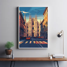 Milan Travel Poster Wall Art, Travel Print of Milan, Milan Art Lovers Gift, Italy, Italian City Art Gift 1