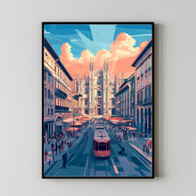 Milan Travel Poster Wall Art, Travel Print of Milan, Milan Art Lovers Gift, Italy, Italian City Art Gift 2