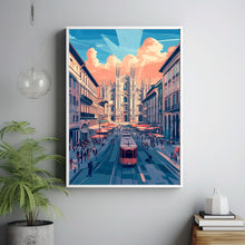 Milan Travel Poster Wall Art, Travel Print of Milan, Milan Art Lovers Gift, Italy, Italian City Art Gift 2