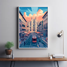 Milan Travel Poster Wall Art, Travel Print of Milan, Milan Art Lovers Gift, Italy, Italian City Art Gift 2