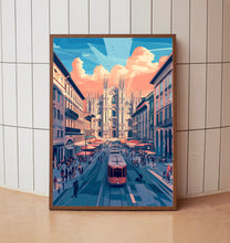 Milan Travel Poster Wall Art, Travel Print of Milan, Milan Art Lovers Gift, Italy, Italian City Art Gift 2