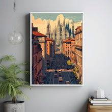 Milan Travel Poster Wall Art, Travel Print of Milan, Milan Art Lovers Gift, Italy, Italian City Art Gift 4