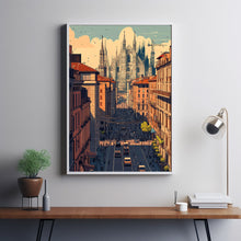 Milan Travel Poster Wall Art, Travel Print of Milan, Milan Art Lovers Gift, Italy, Italian City Art Gift 4