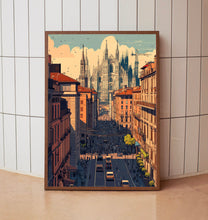 Milan Travel Poster Wall Art, Travel Print of Milan, Milan Art Lovers Gift, Italy, Italian City Art Gift 4