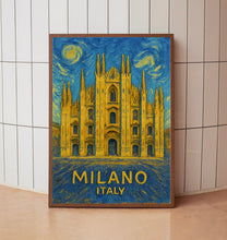 Milano City Travel Poster, Milano Italy Travel Poster Print, Italy Milano City Wall Art, Italy Travel Poster, Wall Art and Travel