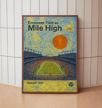 Mile High Stadium Poster, Broncos Poster, Minimalist, Helvetica, Mid-Century Modern, Football Art, Football Stadium Poster, Denver Broncos (2)