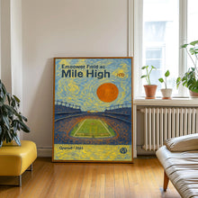 Mile High Stadium Poster, Broncos Poster, Minimalist, Helvetica, Mid-Century Modern, Football Art, Football Stadium Poster, Denver Broncos (2)