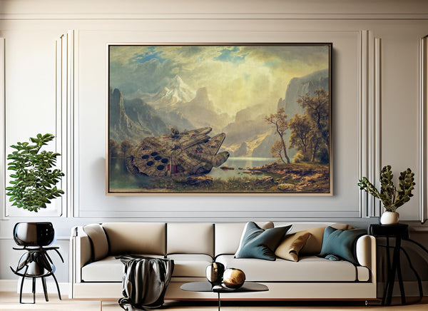 Millennium Falcon Star War  Spaceship Canvas Printed Paintings  Beautiful Wall Hanging Posters for Bedroom Decor  Gift for Star Wars Fans 1822178652