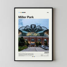 Miller Park Poster, Milwaukee Brewers Poster Print, MLB Stadium Poster, Baseball Fan Gift Print