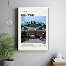 Miller Park Poster, Milwaukee Brewers Poster Print, MLB Stadium Poster, Baseball Fan Gift Print